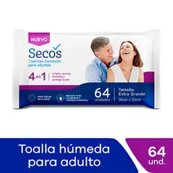 Mifarma Toallas húmedas para adultos secos - bolsa 64 un oferta