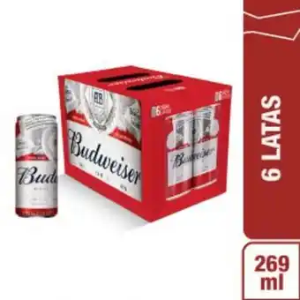 Freshmart Cerveza budweiser 6pack - lata 269 ml - unidad oferta