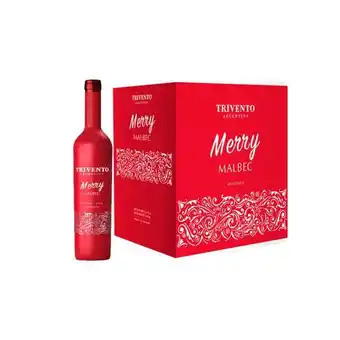 Sumon Licores Vino trivento malbec navidad 750ml x6 und oferta