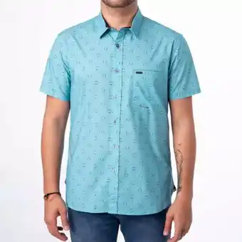 Camisa tafeta estamp. trilex m/corta
