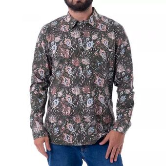 Gzuck Camisa tafeta estamp. devin m/larga oferta