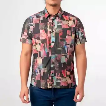 Gzuck Camisa tafeta estamp. traplord m/corta oferta