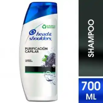 Shampoo head & shoulders purificación capilar carbón activado 700 ml - unidad