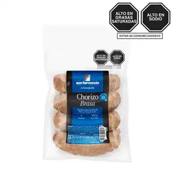 San Fernando Chorizo parrillero brasa x 400 gr. oferta