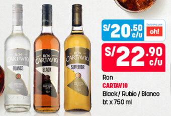 Plaza Vea Cartavio Ron 750ml oferta