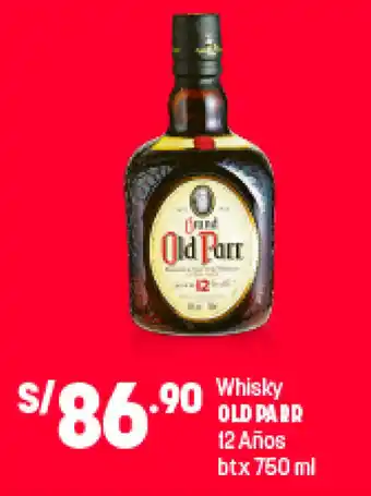 Plaza Vea Old Parr Whisky 750ml oferta