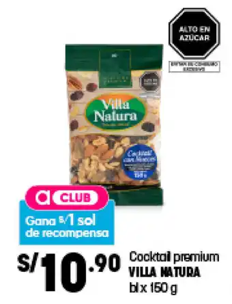 Plaza Vea Villa Natura Cocktail Premiuim 150g oferta