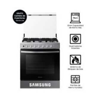 Metro Cocina de pie 76cm samsung nx52t3310pv 6 quemadores oferta