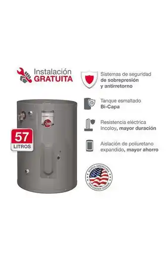 Tiendas EFE Terma eléctrica al piso 57 l rheem oferta