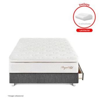 Paraiso del Perú Cama con cajones royal cloud | 1.5 plazas oferta