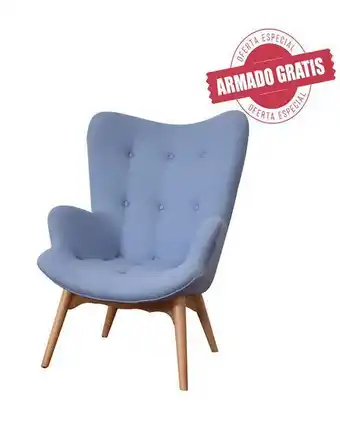 Tiendas EFE Sillón patas de madera imsa oferta