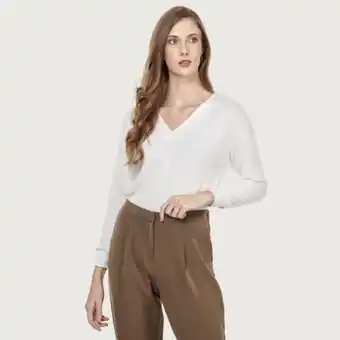 Fina Perú Polo cuello v hueso oferta