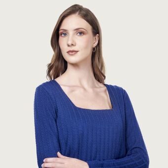 Fina Perú Polo cristiana azul oferta