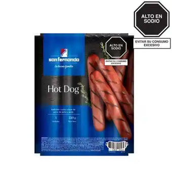 San Fernando Hot dog x 220 gr. oferta