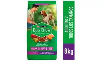 Freshmart Purina dog chow adulto mayor 7+ todos los tamaños - envase 8 kg - unidad oferta