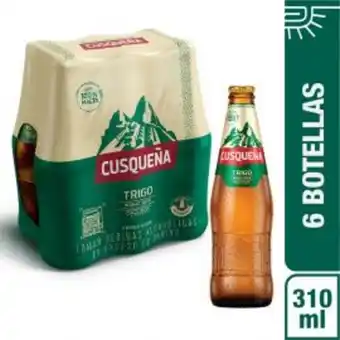 Freshmart Cerveza cusqueña trigo 6pack - botella 310 ml - pack oferta