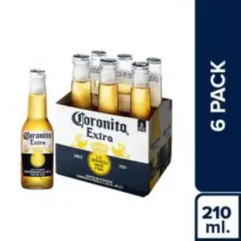 Freshmart Cerveza corona 6pack - botella 210 ml - pack oferta