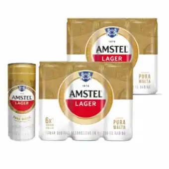 Freshmart Pack x2 cerveza amstel 6pack - botella 355ml - unidad oferta