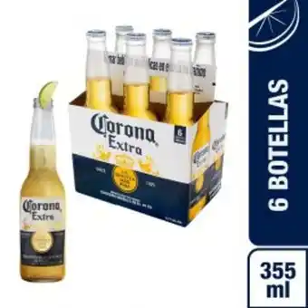 Freshmart Cerveza corona 6pack - botella 355 ml - pack oferta
