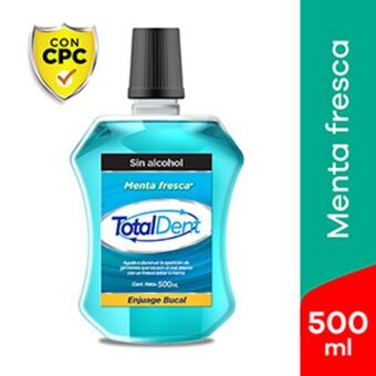 Mifarma Enjuague bucal totaldent menta fresca - frasco 500 ml oferta