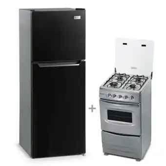 Hiraoka Refrigeradora miray rm-138h eurofrío 138l + cocina glp miray cms-20t 4 hornillas oferta
