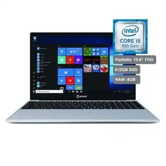 Hiraoka Laptop miray lpm-bw15-i5 15.6" intel core i5-8279u 512 gb ssd 8 gb ram silver oferta