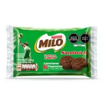 Freshmart Galleta sandwich milo - pack 6 und - unidad oferta
