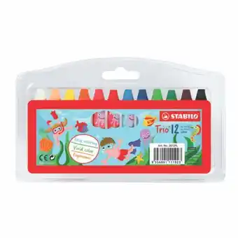 Comercial Li Óleo pastel stabilo triangular x12 //*ci oferta