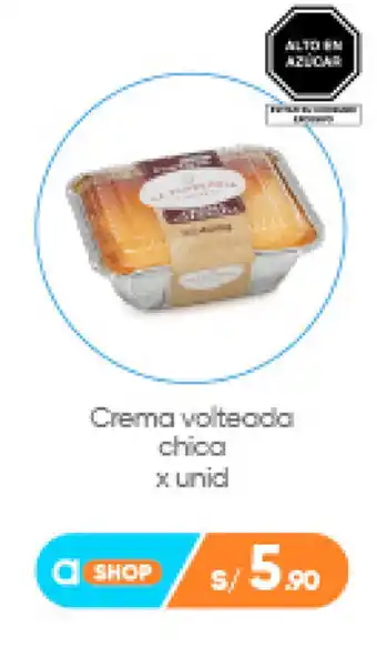 Plaza Vea Crema Volteada chica x unid oferta