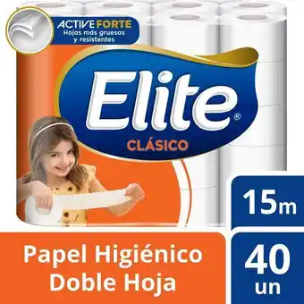 Tottus Papel higiénico elite 40 rollos oferta