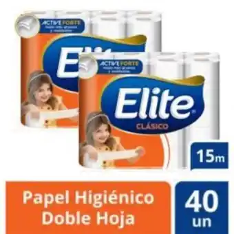 Freshmart Pack x2 papel higiénico económico doble hoja elite - pack 40 und - unidad oferta