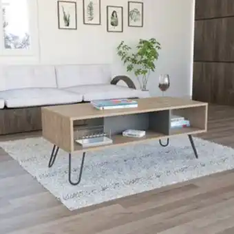 Linio Mesa de centro tuhome vassel - miel/plom... oferta