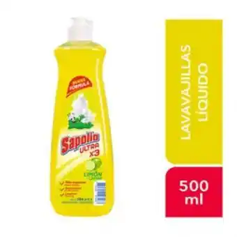 Freshmart Lavavajilla liquido sapolio limón - frasco 500 ml - unidad oferta