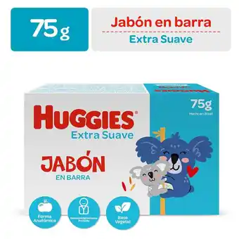 Tottus Jabon barra extra suave huggies 75 gr oferta