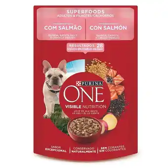 Tottus Alimento húmedo para perros cachorros purina one salmón oferta