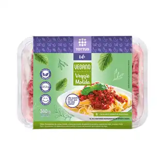 Tottus Carne molida vegana tottus life 380 gr oferta