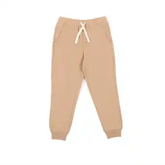Tottus Pantalón buzo oversized niño talla 3 beige oferta