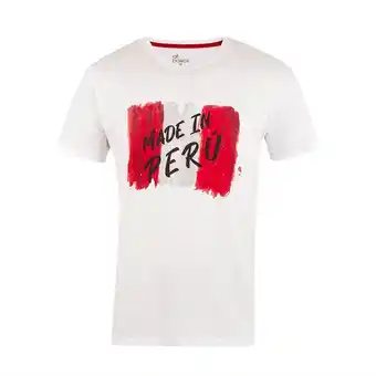 Tottus Polo hombre talla m blanco made in peru oferta