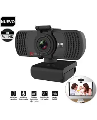 Tiendas EFE Generico cámara web 2k full hd con micrófono oferta