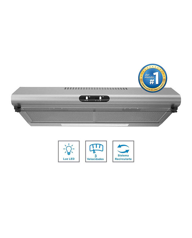 Tiendas EFE Campana extractora midea 30" mjud30s6as - inox oferta