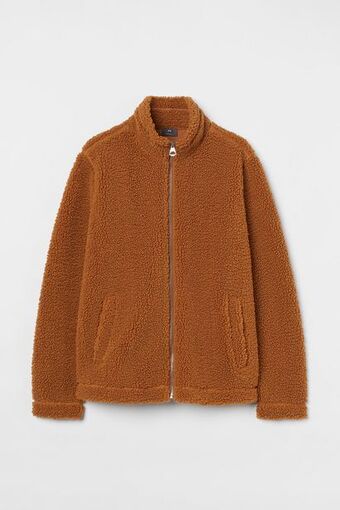 H&M Casaca en carnerito regular fit oferta