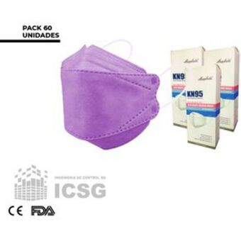 Linio Mascarilla kn95 certificada fish shape x... oferta