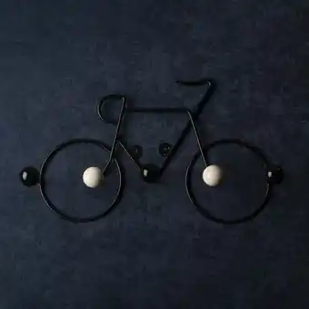 Panorama Hogar Perchero bicicleta negra oferta
