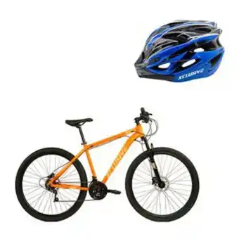 Tai Loy Bicicleta aluminio aro 29 nn freno disco hidraulico + casco azul l oferta