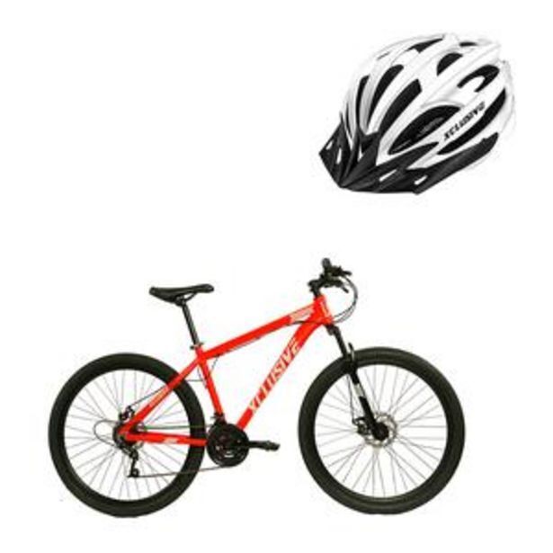 Tai Loy Bicicleta aluminio aro 29 rg freno disco hidraulico + casco blanco con luz oferta
