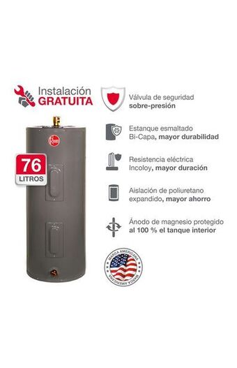Tiendas EFE Terma eléctrica rheem 76 lt 220/2,2kw oferta