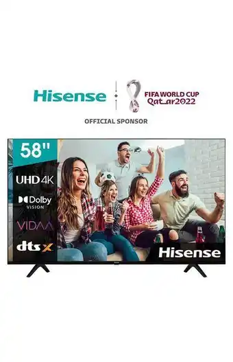 Tiendas EFE Tv hisense 58' ultra hd 4k smart tv 58a6gsv oferta