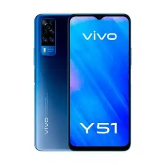 Celular libre vivo y51 6.58" 128gb 8gb ram titanium sapphire