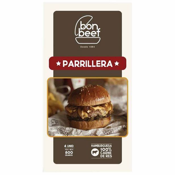 Vivanda Hamburguesa parrillera bon beef 200g caja 4un oferta
