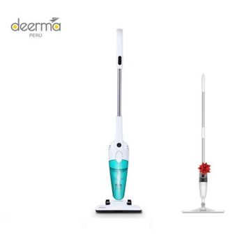 Hiraoka Aspiradora multifuncional deerma dx118c + trapeador spray 360° deerma tb500 gratis oferta